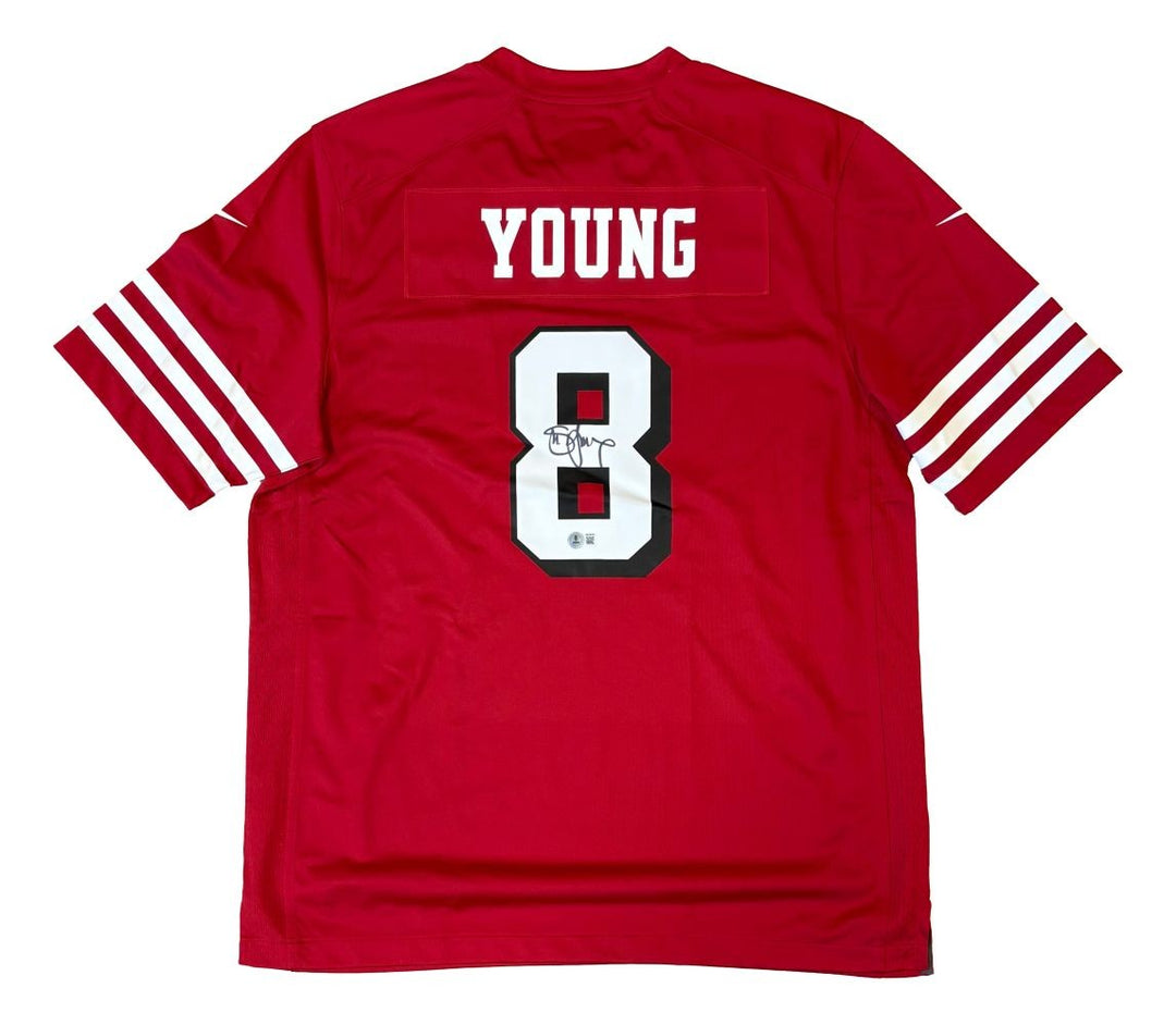 Steve Young Signed San Francisco 49ers Nike Game Replica Jersey BAS