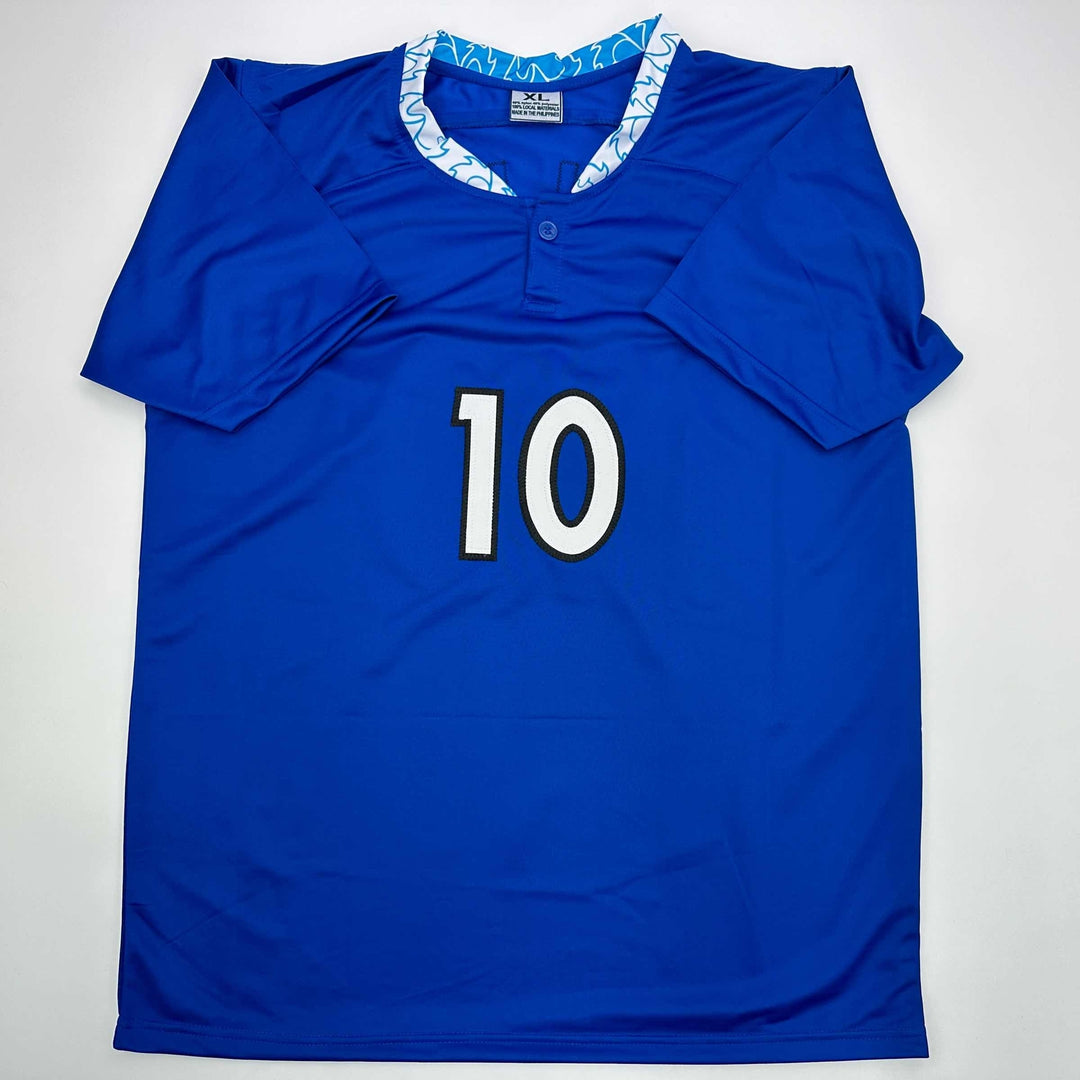 Facsimile Autographed Christian Pulisic Chelsea FC Blue Reprint Jersey Men's XL
