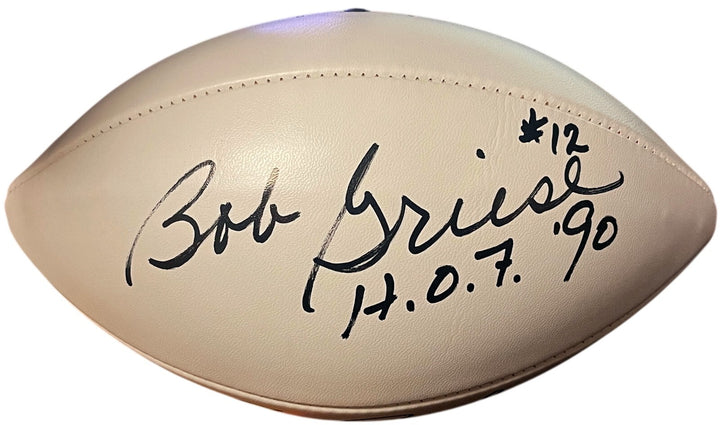 Dolphin's Signed Ofc Wilson NFL WP  Football 3 Sigs- BAS  Csonka/Griese/Warfield