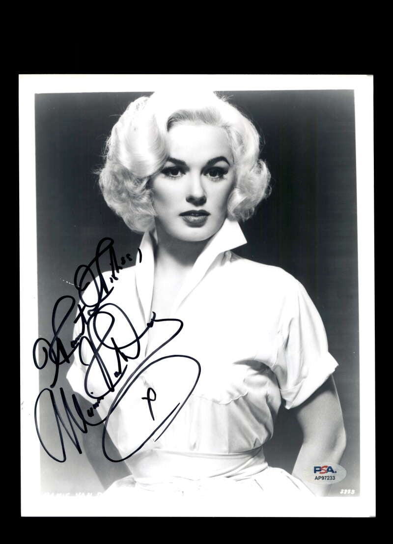 Mamie Van Doren PSA DNA Coa Signed 8x10 Photo Autographed