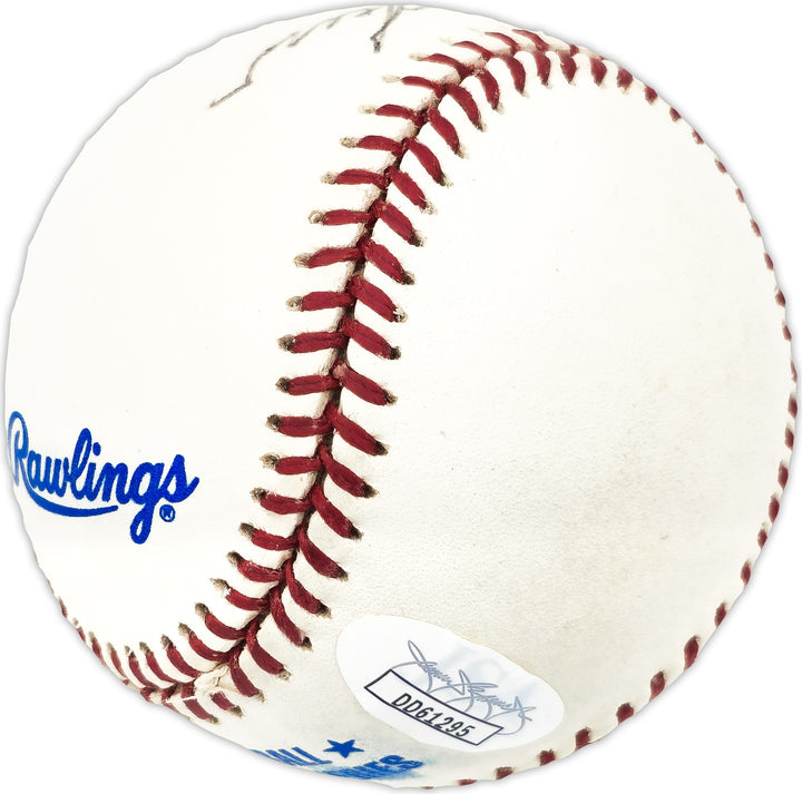 Sparky Anderson Auto 1995 WS Logo MLB Baseball Reds Tigers HOF 2000 JSA DD61295