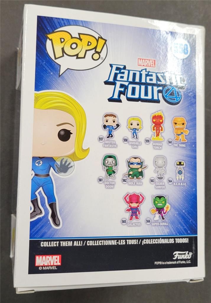 Jessica Alba signed Invisible Girl Funko Pop! 558 Fantastic Four autograph B JSA
