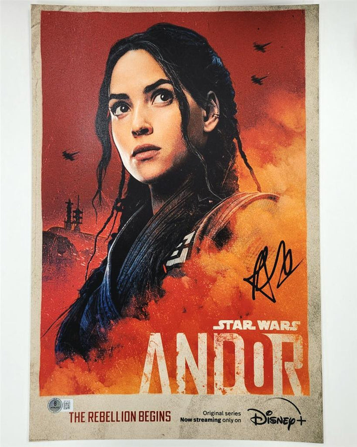 Adria Arjona signed Star Wars Andor 12x18 photo Bix Caleen auto (D)~ Beckett BAS