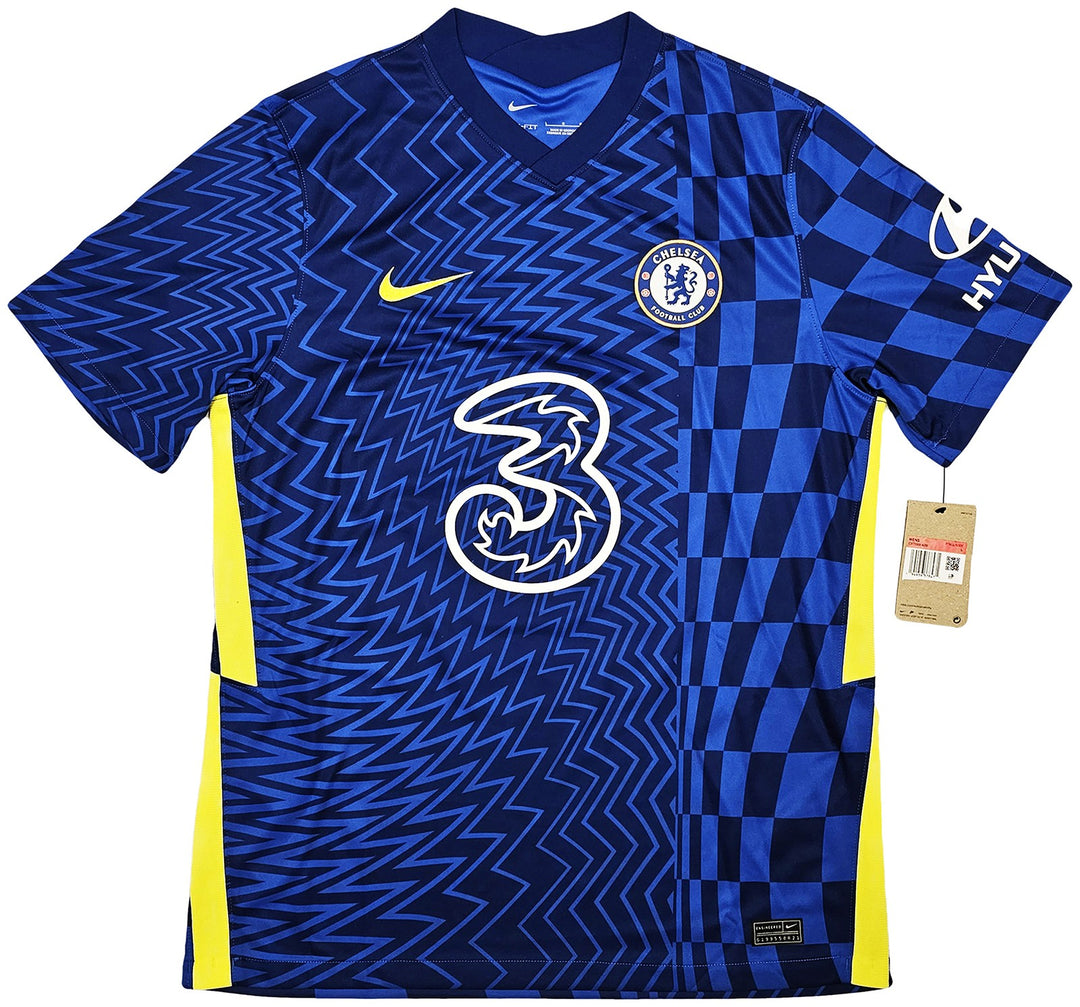 Chelsea F.C. Mason Mount Signed Blue Nike Jersey Size L in Gold Beckett