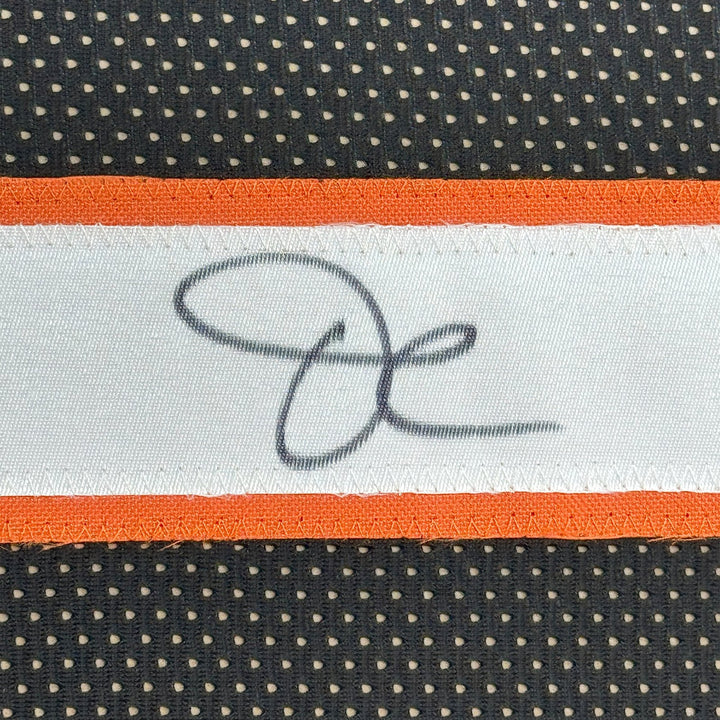 Framed Signed Ja'Marr Chase 35x39 Cincinnati Black Jersey JSA COA