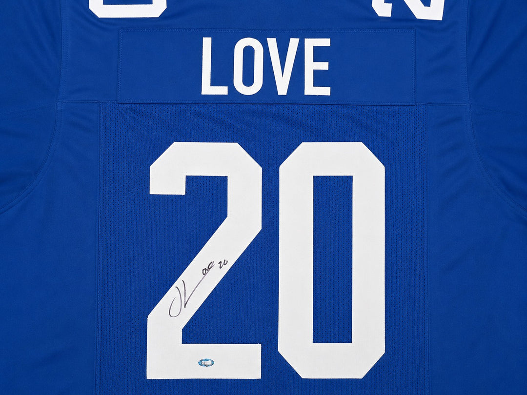 Julian Love Signed Seattle Seahawks Blue Throwback Jersey MCS Holo