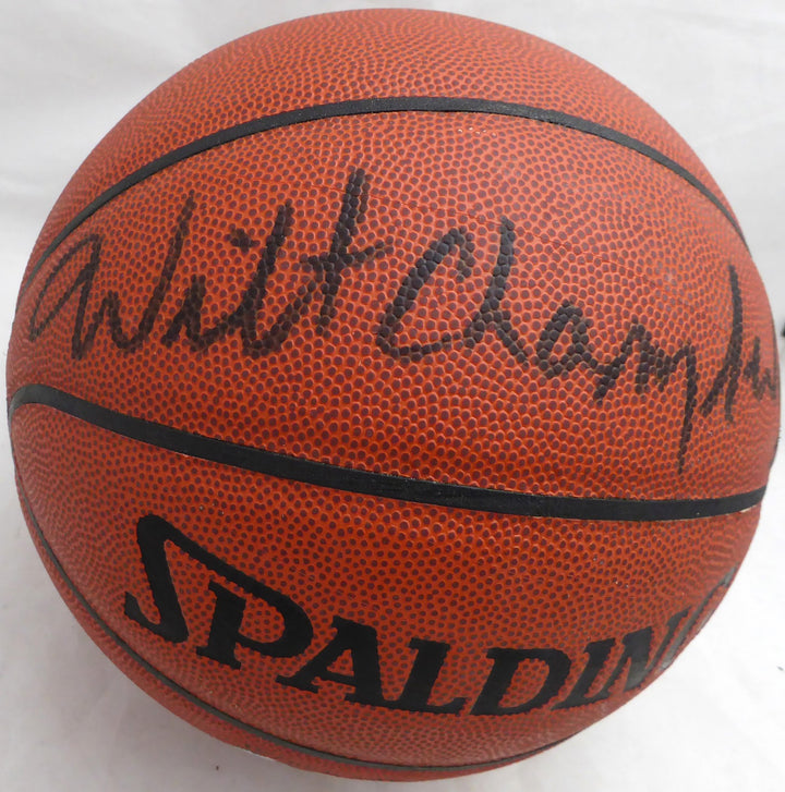 Wilt Chamberlain Signed Official Spalding Basketball Lakers Beckett #AC74587