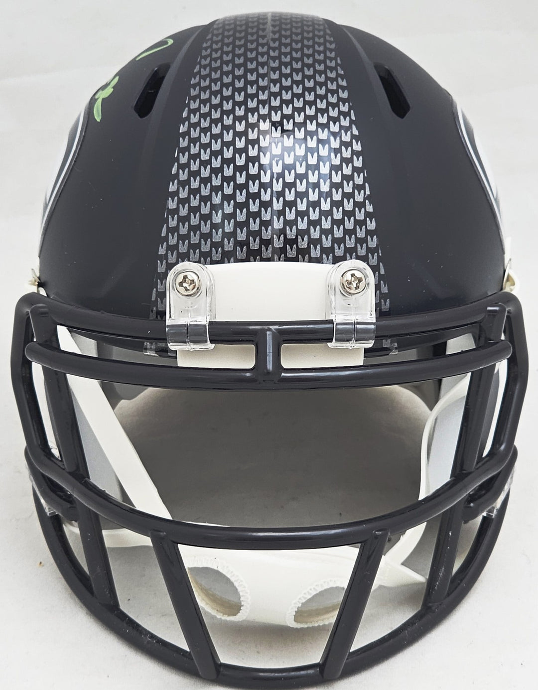 Chris Carson Signed Seattle Seahawks Blue Speed Mini Helmet Fanatics Holo
