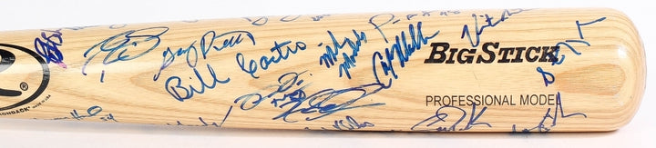 MILWAUKEE BREWERS TEAM SIGNED BAT POSEDNIK SANTOS HARDY WEEKS WYNEGAR YOST +23