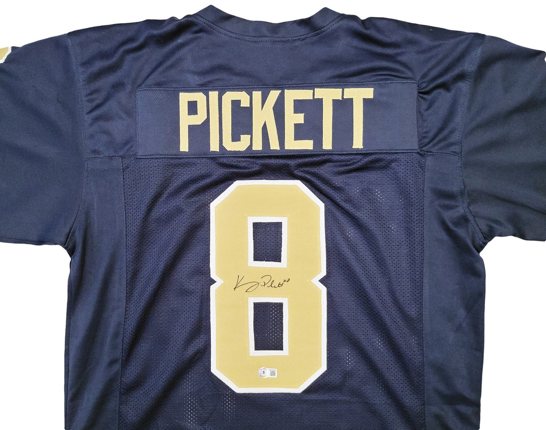 Pittsburgh Panthers Kenny Pickett Signed Navy Jersey Beckett