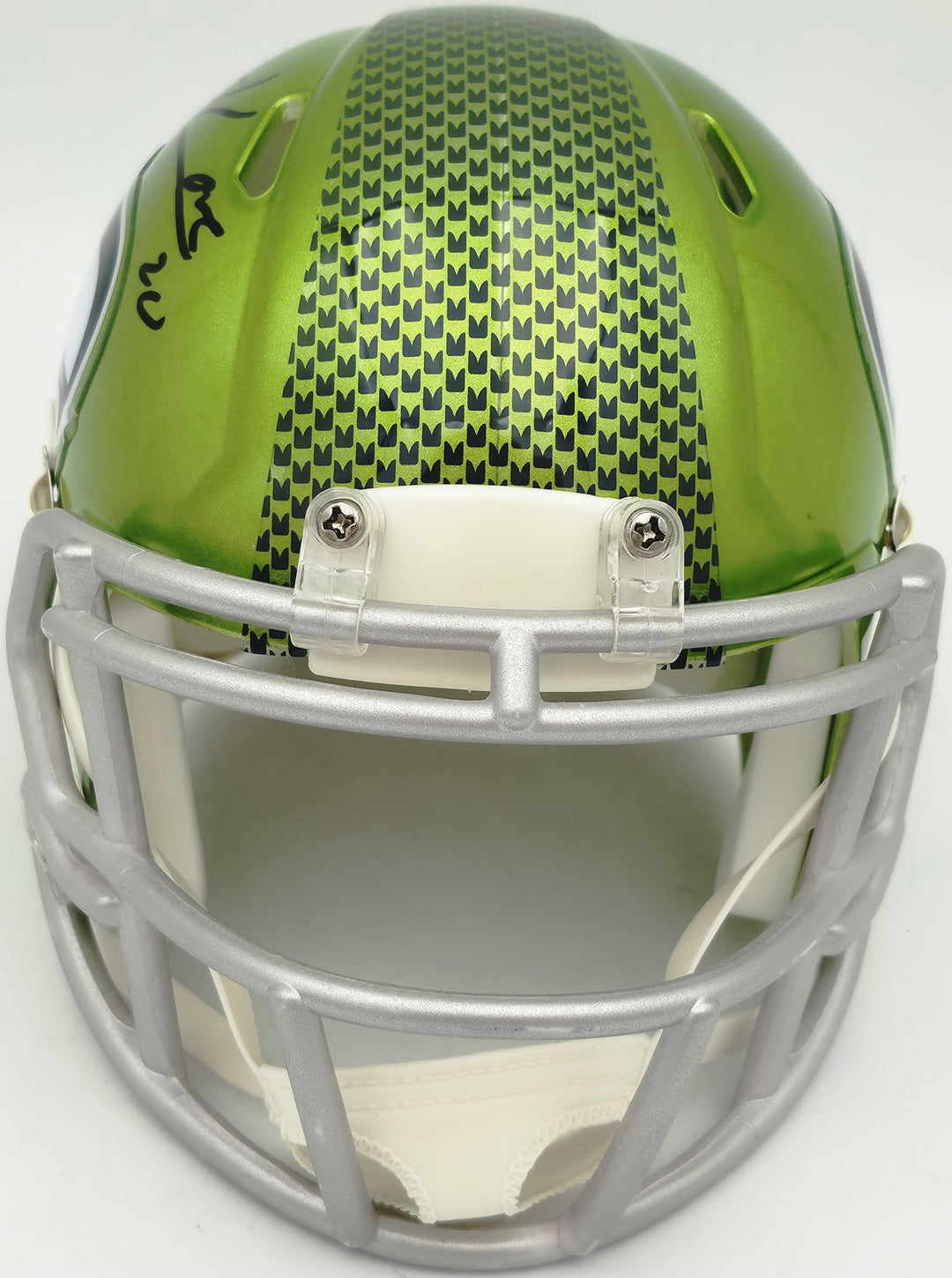 Julian Love Signed Seattle Seahawks Flash Green Speed Mini Helmet MCS Holo