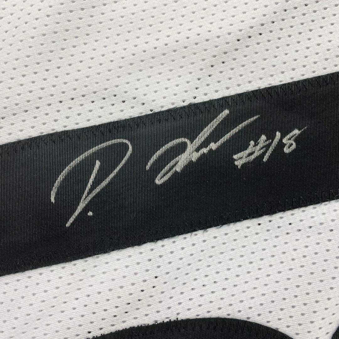 Autographed/Signed DIONTAE JOHNSON Pittsburgh White Football Jersey JSA COA Auto