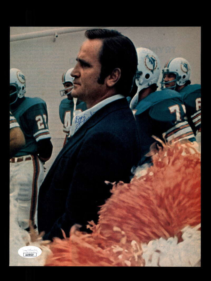 Don Shula JSA Autograph 8x10 70`s Signed Vintage Photo Dolphins