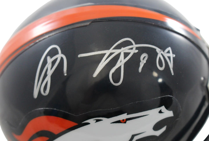 Shannon Sharpe Autographed Denver Broncos VSR4 Mini Helmet Beckett 55387
