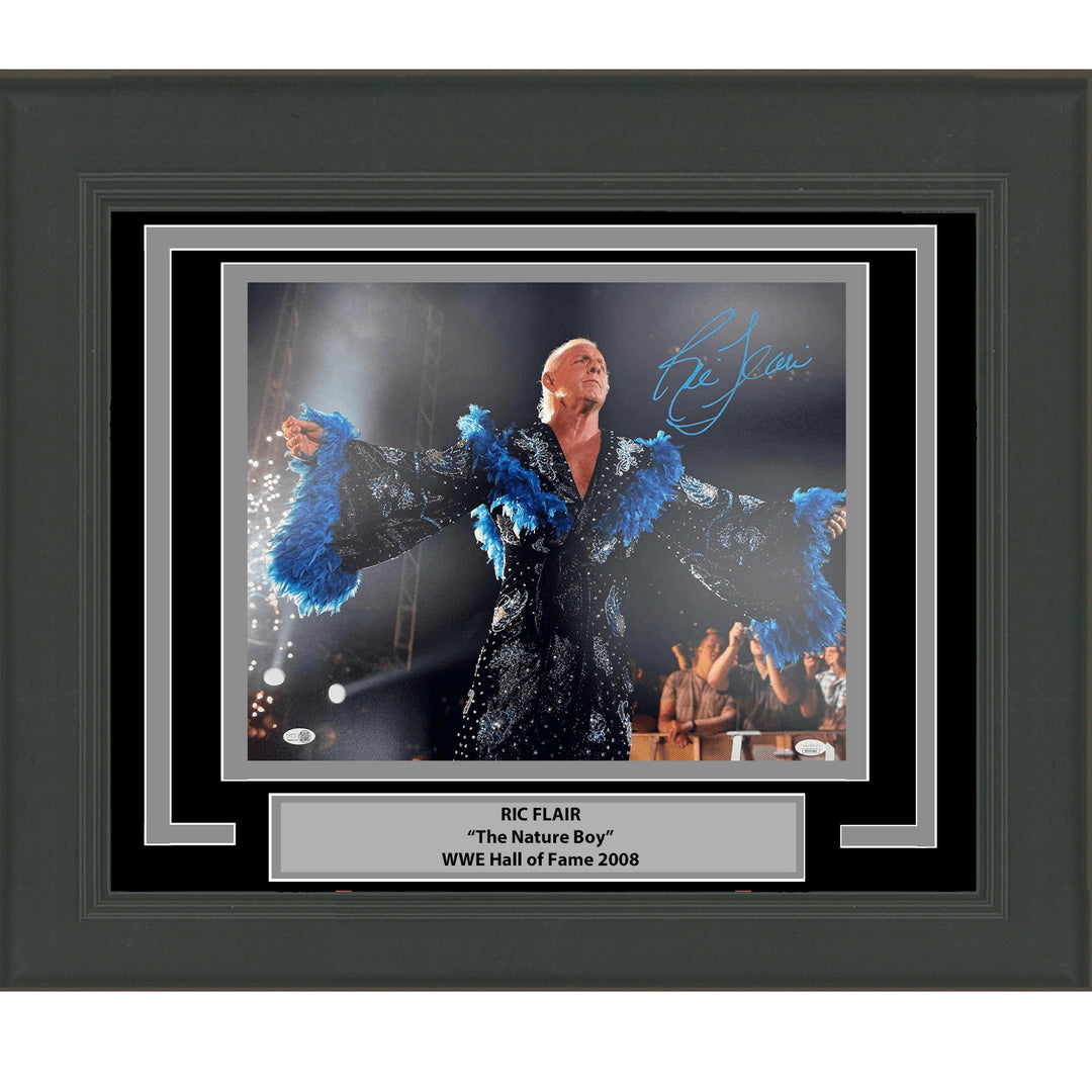 Framed Autographed/Signed Ric Flair Nature Boy 16x20 WWE Photo JSA COA