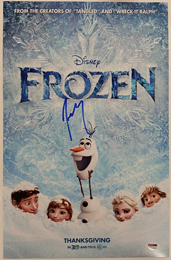 JOSH GAD Signed 11x17 Photo FROZEN Voice of Olaf Auto Poster w/ PSA/DNA COA