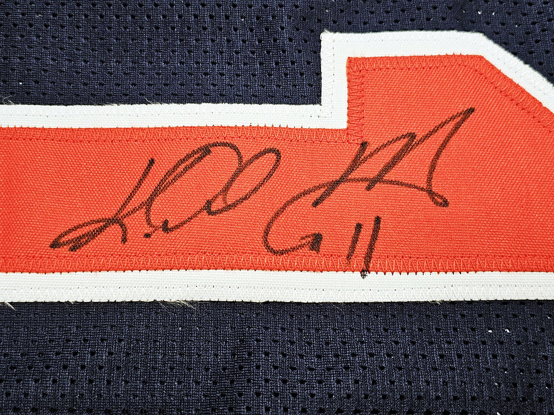 Team USA Karl Malone Autographed Signed Blue Jersey JSA