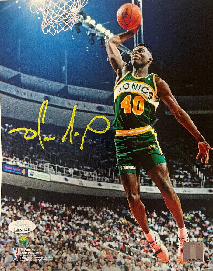 Shawn Kemp signed Seattle SuperSonics NBA 8X10 Photo- JSA 1990 Slam Dunk Contest