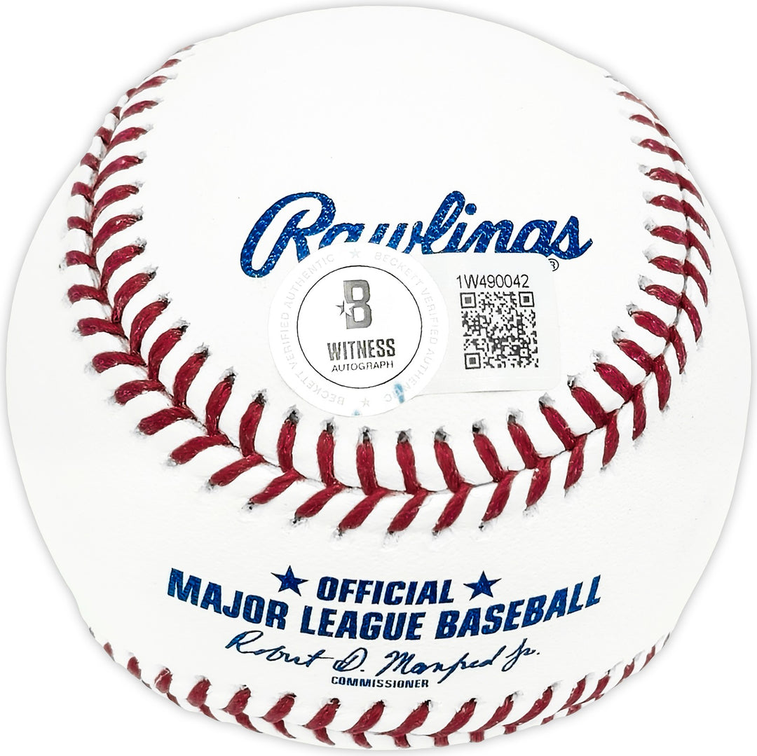 Zac Gallen Signed Official MLB Baseball Arizona Diamondbacks Beckett BAS Witness
