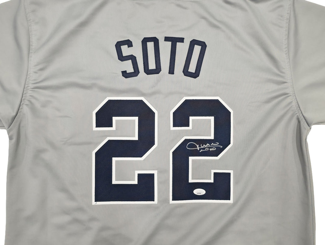 New York Yankees Juan Soto Autographed Signed Gray Jersey JSA
