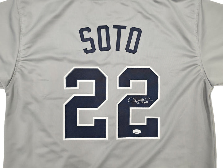 New York Yankees Juan Soto Autographed Signed Gray Jersey JSA