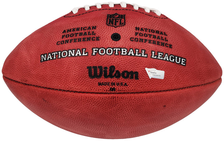 Tom Brady Auto Official NFL Leather Football Patriots "5x SB MVP" Fanatics Holo