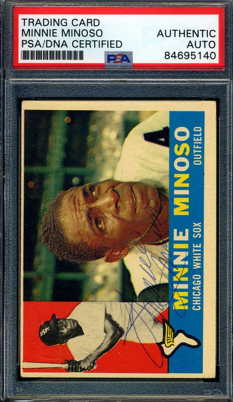 Minnie Minoso PSA DNA Signed 1960 Topps Autograph