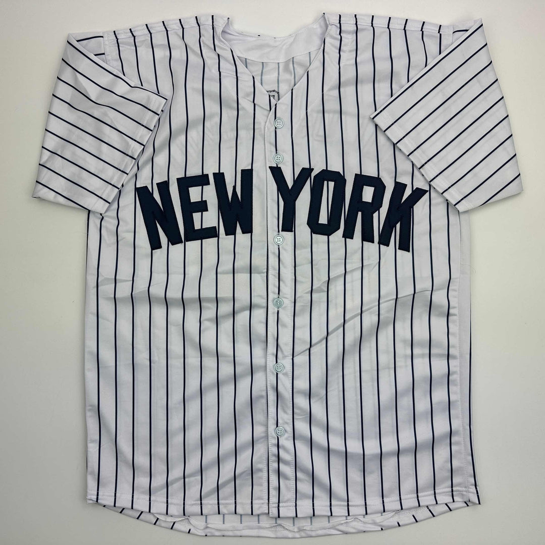 Facsimile Autographed Paul Goldschmidt New York Pinstripe Reprint Jersey Mens XL