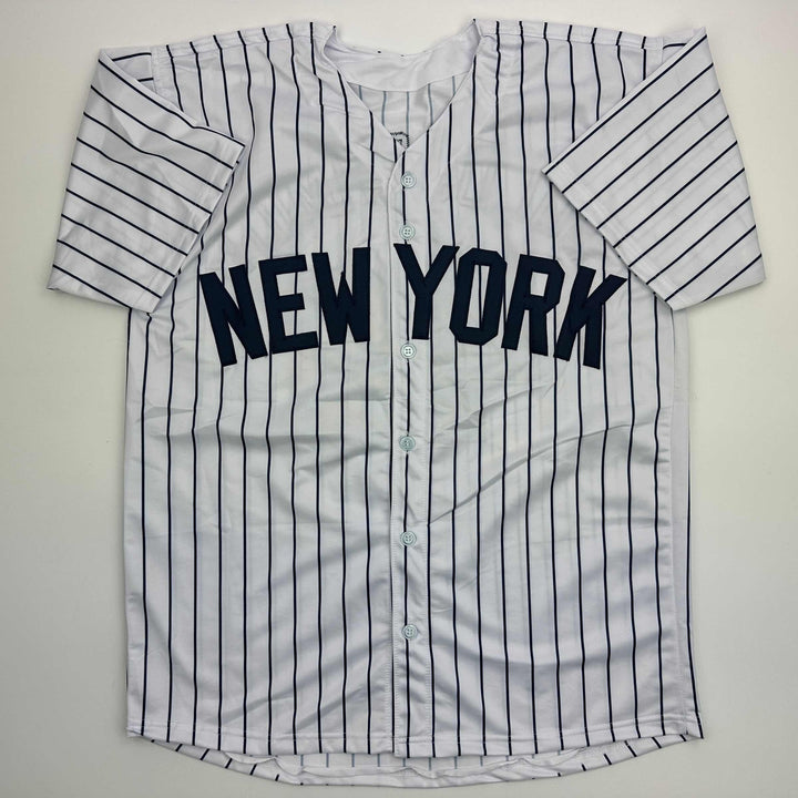 Facsimile Autographed Paul Goldschmidt New York Pinstripe Reprint Jersey Mens XL