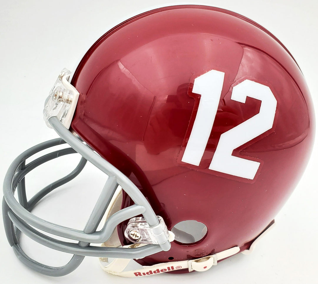 Devonta Smith Signed Alabama Crimson Tide Mini Helmet "Heisman 2020" Beckett BAS