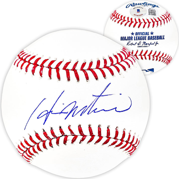 Hideki Matsui Autographed Signed MLB Baseball New York Yankees Beckett Wit
