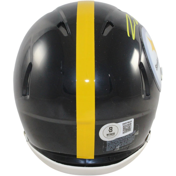 Pat Freiermuth Autographed Pittsburgh Steelers Mini Helmet Beckett Witness 53147