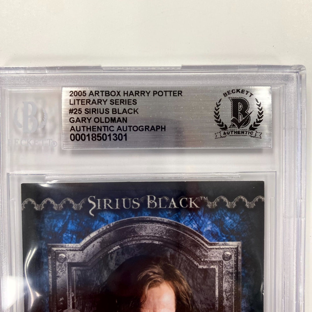 Gary Oldman signed 2004 Harry Potter Sirius Black Foil card auto ~ Beckett BAS