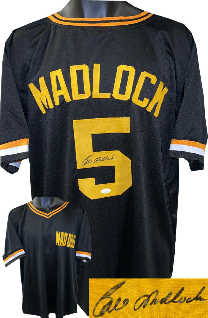 Bill Madlock signed Pittsburgh Custom Stitched Baseball Jersey XL Mad Dog- JSA