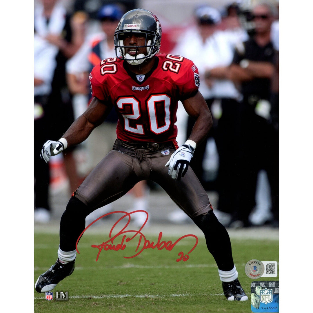 Ronde Barber Autographed Tampa Bay Buccaneers 8x10 Photo Beckett 42063