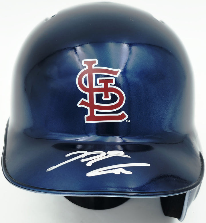 Nolan Arenado Signed St. Louis Cardinals Chrome Blue Mini Helmet Fanatics & MLB