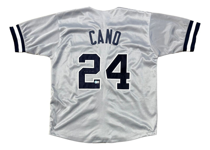 Robinson Cano New York Signed Gray Baseball Jersey BAS