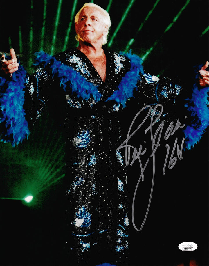 Ric Flair Signed 11x14 Photo "16x" JSA