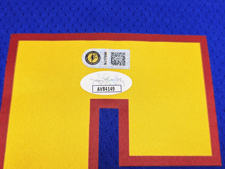 Nuggets Nikola Jokic Auto Blue Nike Statement Edition Jersey Size 52 NBA MVP JSA