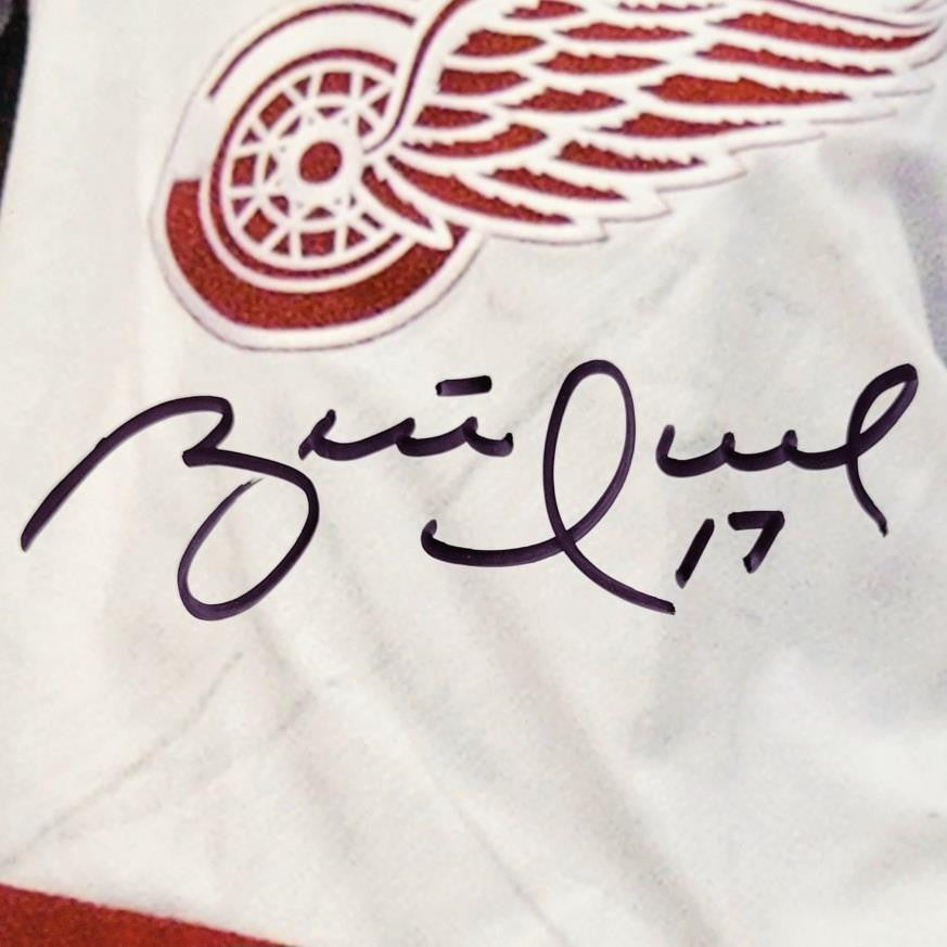 Brett Hull signed Detroit Red Wings Stanley Cup 16x20 photo autograph ~ Fanatics