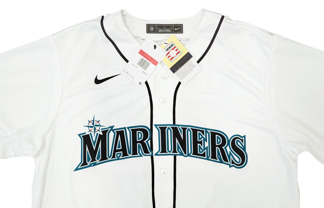 Seattle Mariners Ichiro Suzuki Signed White Nike Jersey Size L "#51" IS Holo
