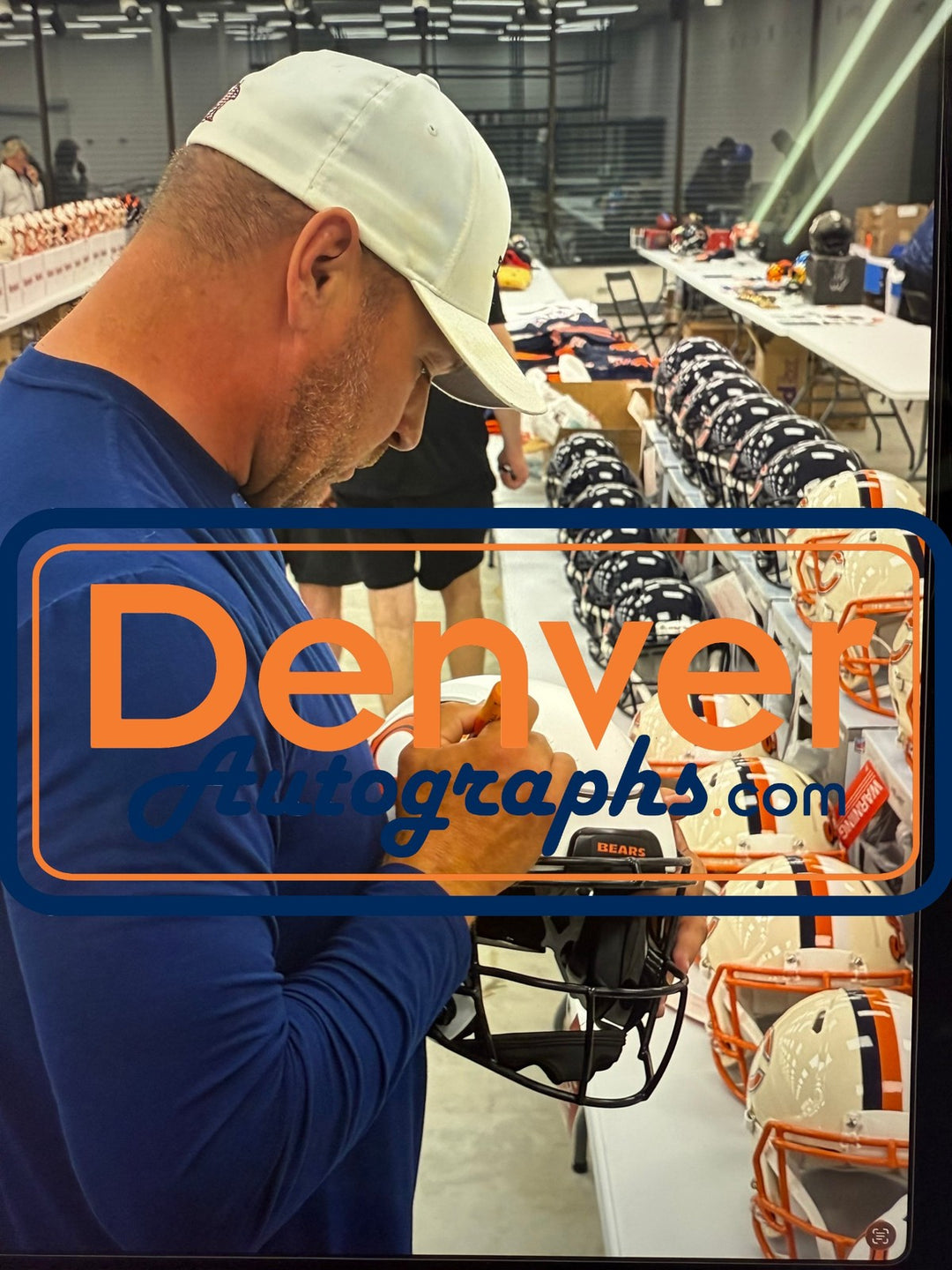 Brian Urlacher Autographed Chicago Bears SpeedFlex Lunar Helmet JSA 56146