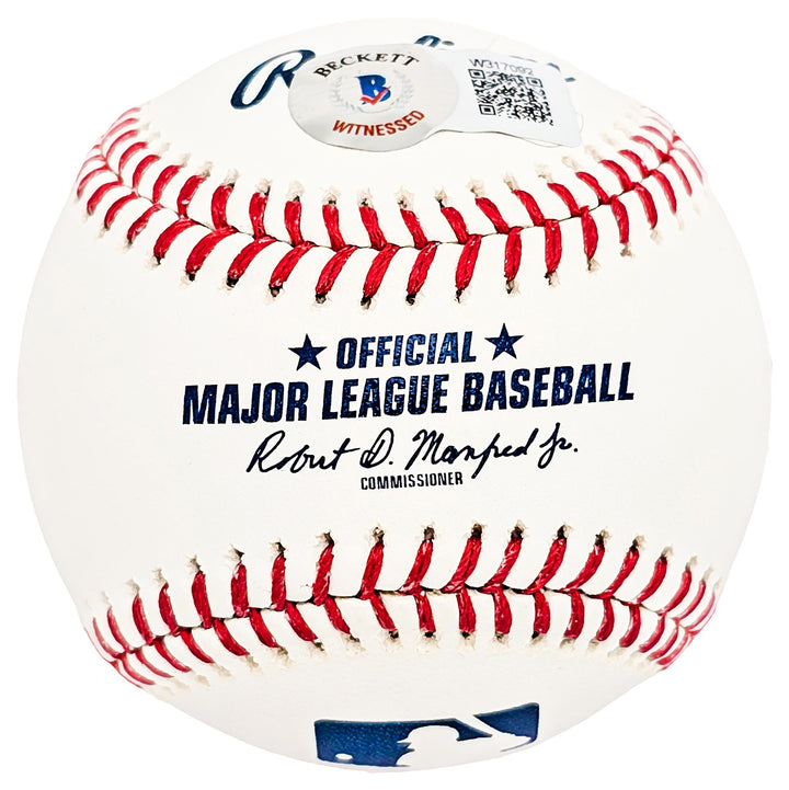 David Cone & Joe Girardi Signed MLB Baseball Yankees "PG 7.18.99" Beckett Wit