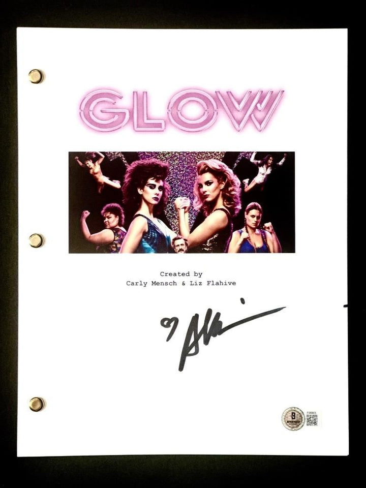 Alison Brie signed Glow TV script autograph (B) ~ Beckett BAS
