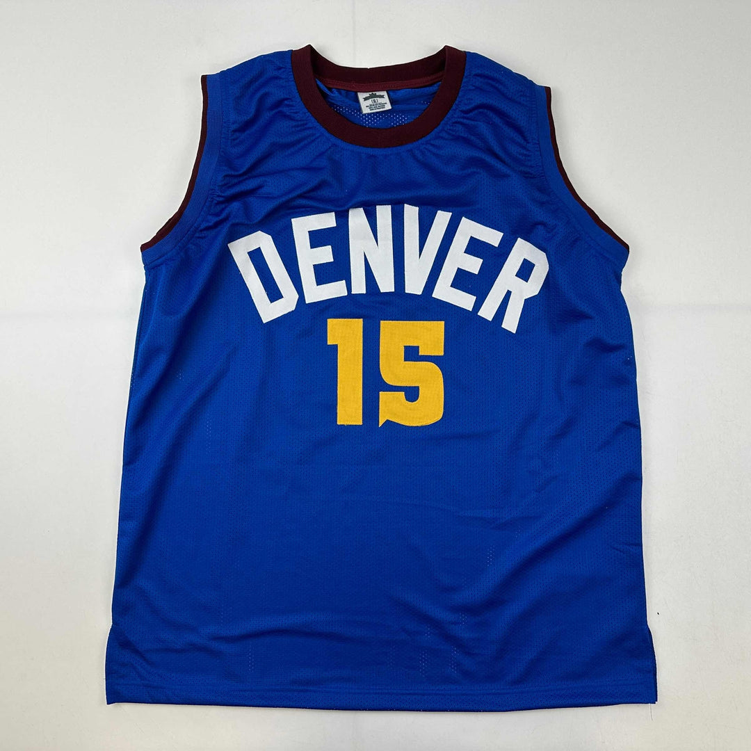 Facsimile Autographed Nikola Jokic Denver Royal Blue Reprint Jersey Size Mens XL