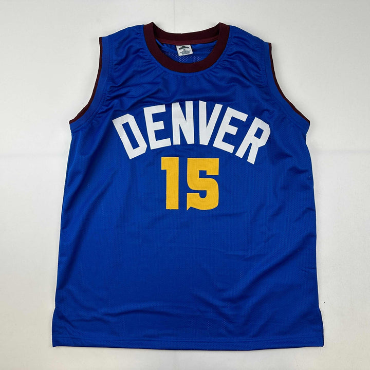Facsimile Autographed Nikola Jokic Denver Royal Blue Reprint Jersey Size Mens XL