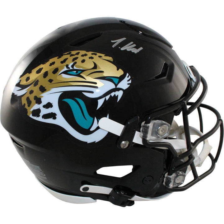 Travis Hunter Autographed Jacksonville Jaguars SpeedFlex Helmet Beckett W 57930