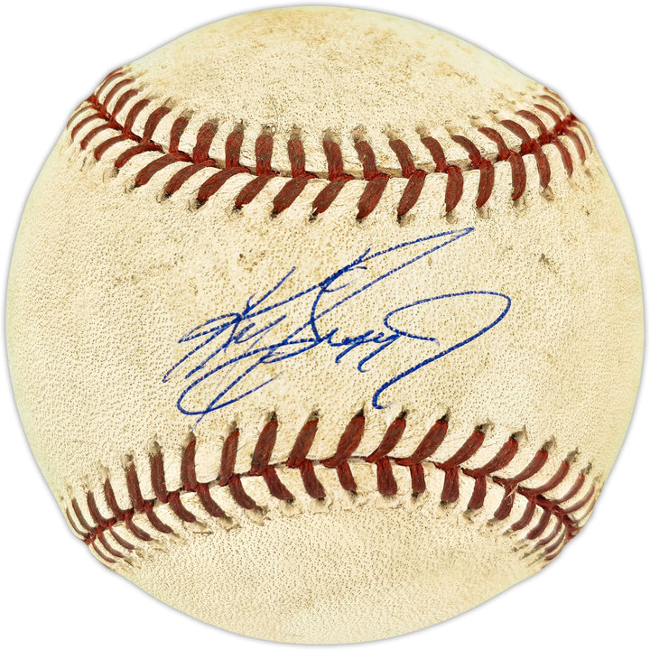 Ken Griffey Jr. Auto Official Game Used MLB Baseball Mariners Beckett 3W342011