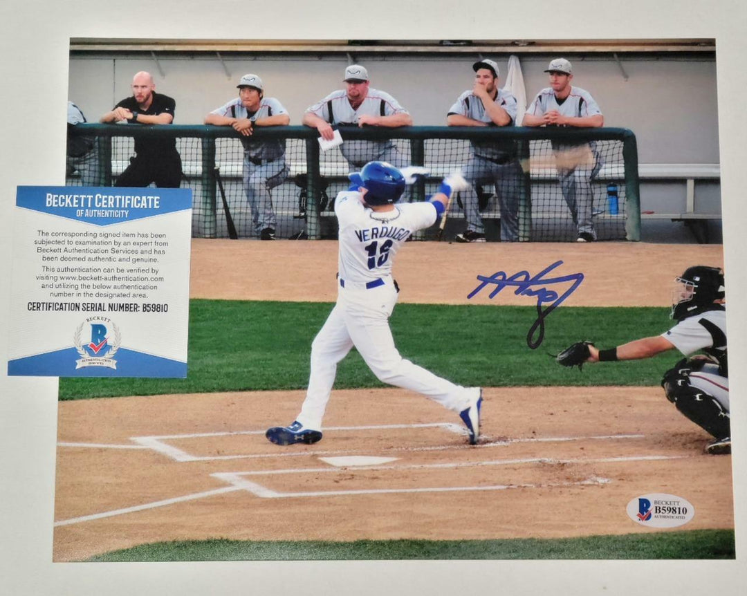 Alex Verdugo autograph signed 8x10 Photo Quakes Red Sox ~ Beckett BAS COA