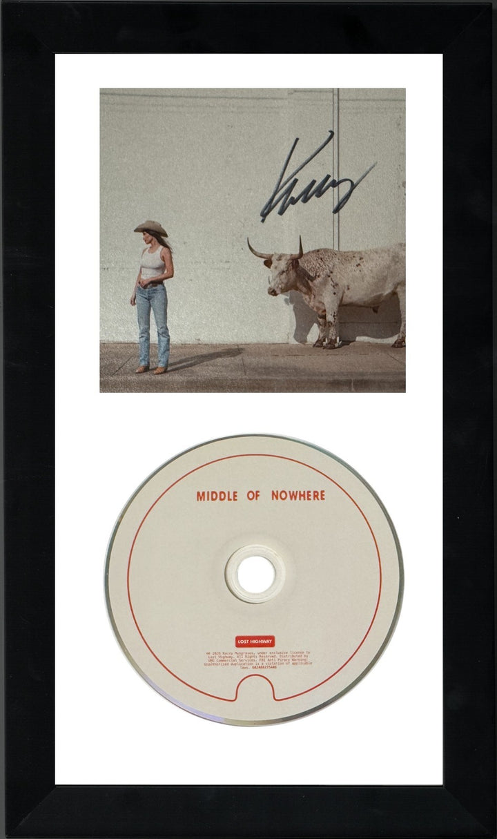 Kacey Musgraves signed 2026 Middle Of Nowhere 4.75x4.75 Art Card/CD Framed- COA